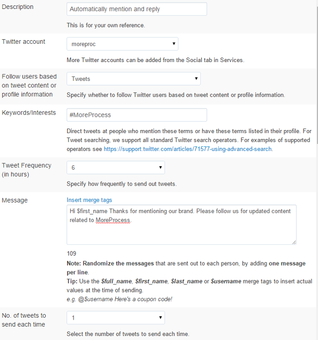 Automatically mention and reply people based on filters in Sendible Automatically mention and reply people based on filters in Sendible