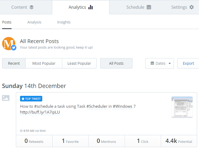View social media analytics in Buffer View social media analytics in Buffer