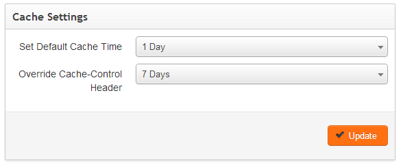 Cache Settings in MaxCDN