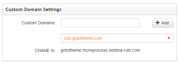 Custom Domain Settings in MaxCDN