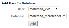 Add user to database