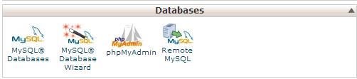Click on MySQL Databases under Databases in cPanel Click on MySQL Databases under Databases in cPanel