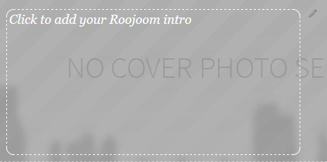 Click to add your Roojoom intro