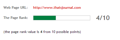 Google Page Rank Update on December 6, 2013 for Thats Journal Google Page Rank Update on December 6, 2013 for Thats Journal