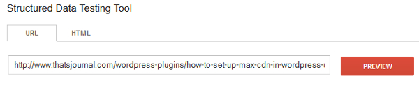 Structured Data Testing Tool