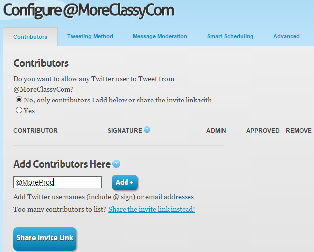 Add contributors in GroupTweet Add contributors in GroupTweet