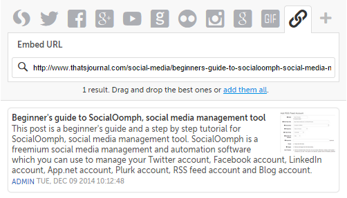 Add links in Storify