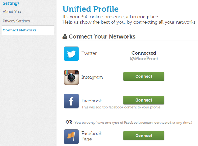 Add social networks in Twtrland Add social networks in Twtrland