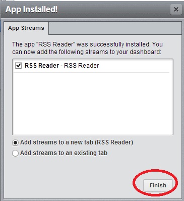 App successfully installed in HootSuite