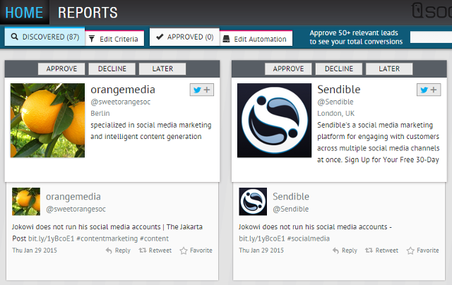 Approve or decline leads in Socedo Approve or decline leads in Socedo