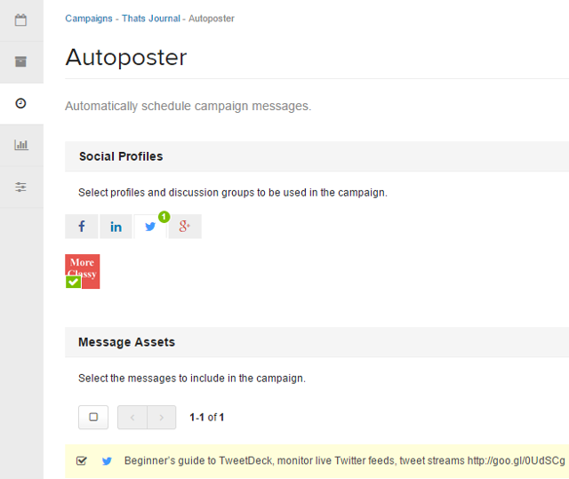 Autoposter in Oktopost