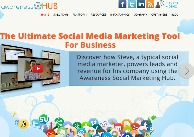 Awareness Hub social media management, marketing tool