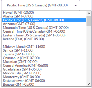 Change Timezone settings in Klout