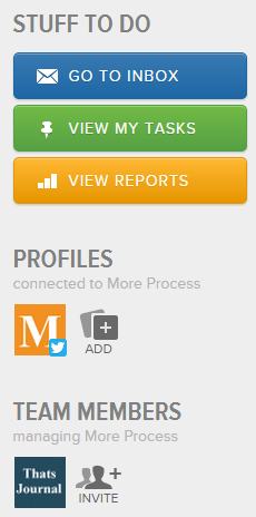 Click on Add button under Profiles in Sprout Social