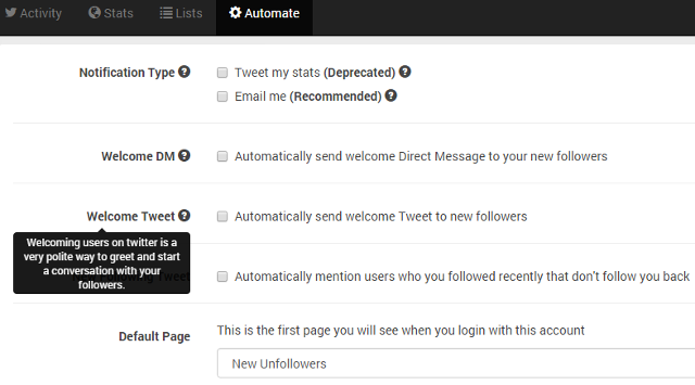 Automate Welcome tweets using Unfollowers