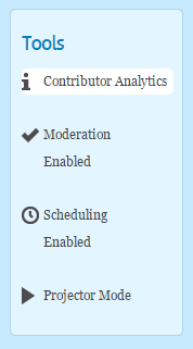 Click on Contributor Analytics under Tools in GroupTweet Click on Contributor Analytics under Tools in GroupTweet