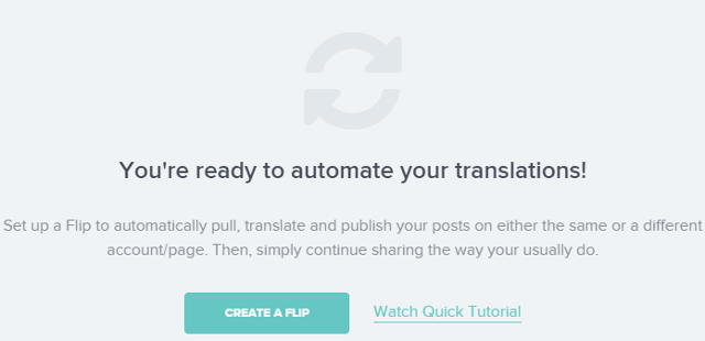 Click on Create a flip button in Fliplingo Click on Create a flip button in Fliplingo