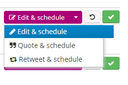 Click on Edit & schedule in RiteTag Click on Edit & schedule in RiteTag