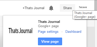 Click on Page Settings in Google+ page Click on Page Settings in Google+ page