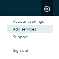 Click on gear menu on the right side in Backupify