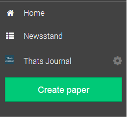 Click on gear menu to change account settings in Paper.li Click on gear menu to change account settings in Paper.li