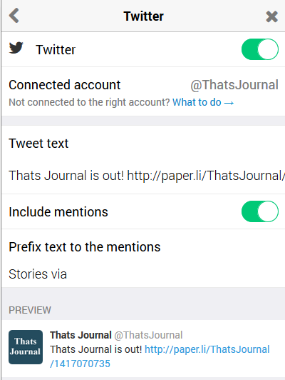 Connect Twitter account with Paper.li Connect Twitter account with Paper.li