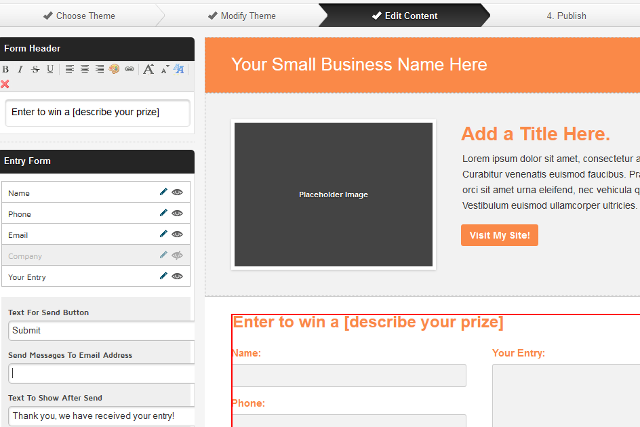 Create Facebook sweepstakes and contests using Pagemodo Create Facebook sweepstakes and contests using Pagemodo