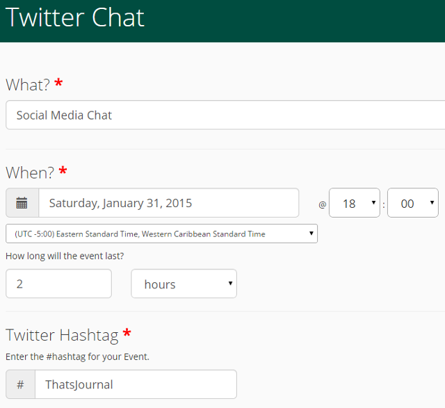 Create Twitter chats and events using Vite