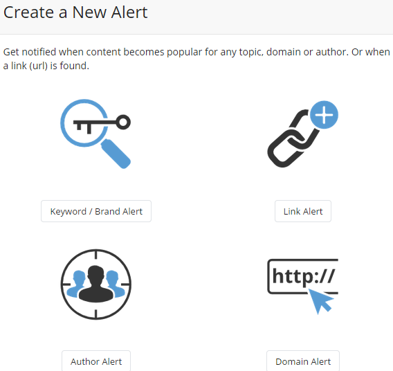 Create a content email alert in BuzzSumo
