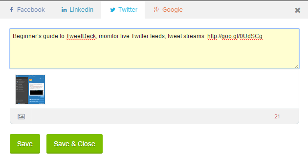 Create and save posts in Oktopost