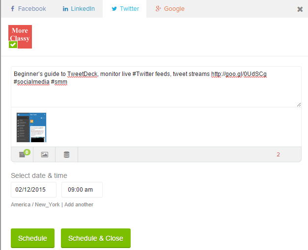 Create and schedule posts in Oktopost