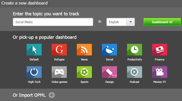 Custom Social Media Management Dashboard Using NetVibes