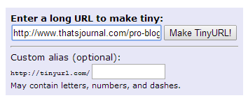 Create short URL in TinyURL