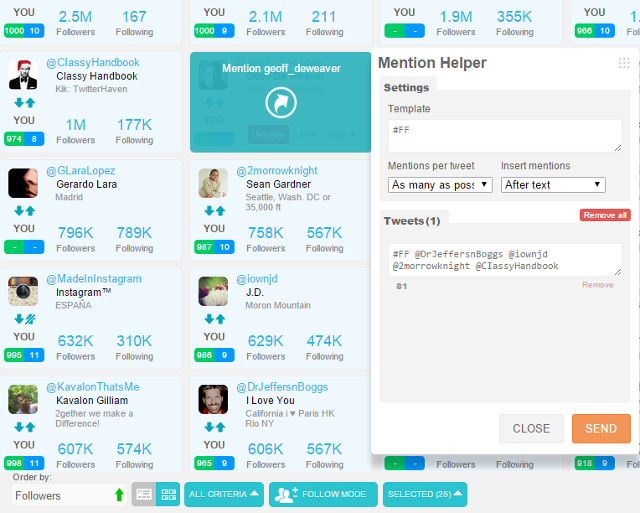 Easily mention Twitter users in SocialBro Easily mention Twitter users in SocialBro