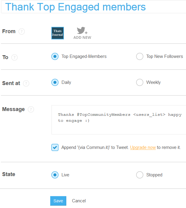 Edit a campaign in commun.it Edit a campaign in commun.it