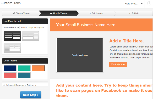 Edit theme color to create custom Facebook tabs Edit theme color to create custom Facebook tabs