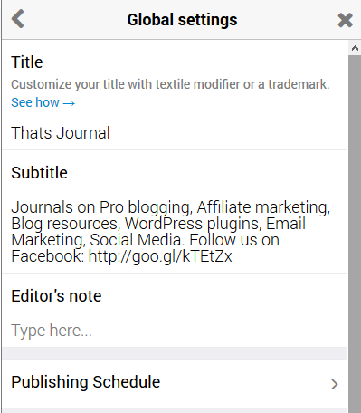 Edit title, subtitle, editor's note for paper in Paper.li Edit title, subtitle, editor's note for paper in Paper.li