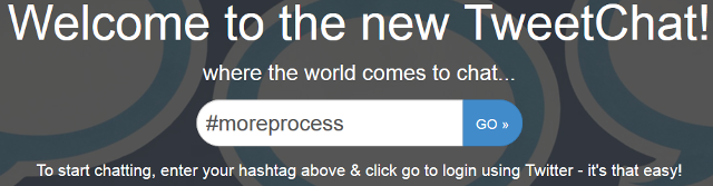 Enter hashtag for your chat room in TweetChat