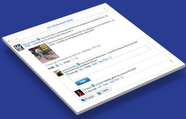 Monitor social media conversations using Engage121