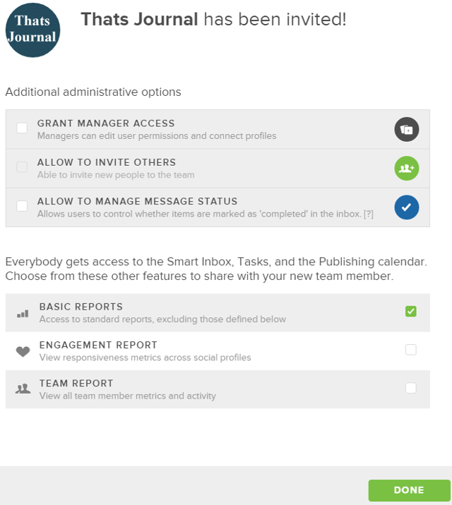 Provide access to your invited member in Sprout Social