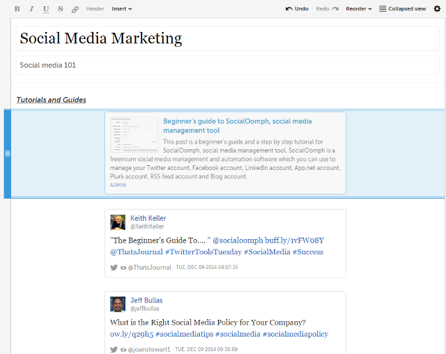 Re-order story content in Storify