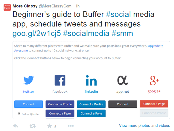 Regular tweet in English Regular tweet in English