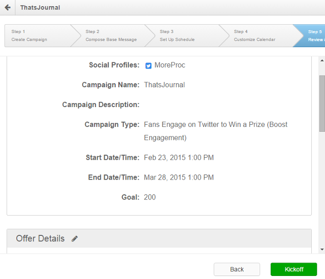 Review and start social media campaign in Rignite Review and start social media campaign in Rignite