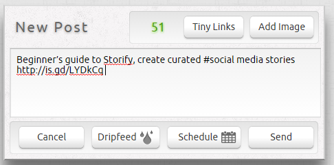 Schedule and drip feed tweets using Plugg.io