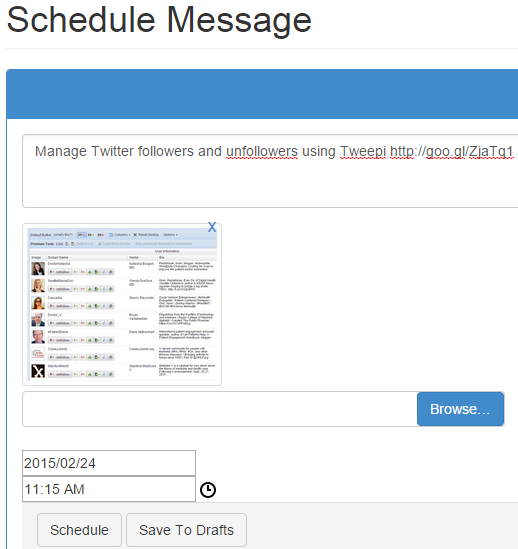 Schedule social media messages using SocioBoard