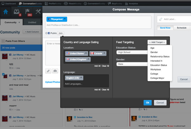 Schedule social media posts using Buddy media