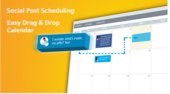 Schedule social media posts using calendar with SocialDraft