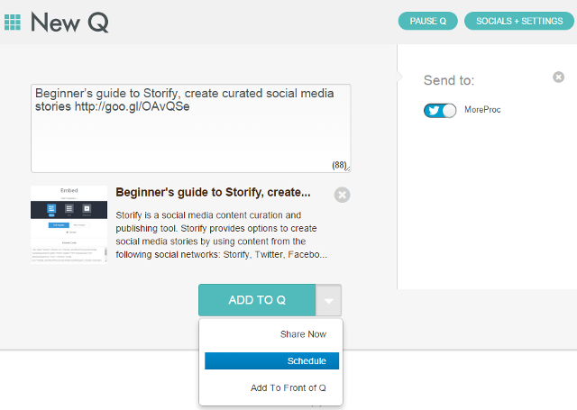 Schedule tweets, create queue to post tweets using Dlvr.it