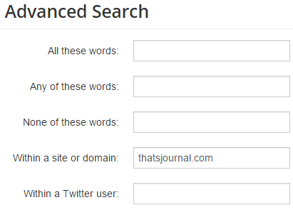Search tweets containing a link in Topsy