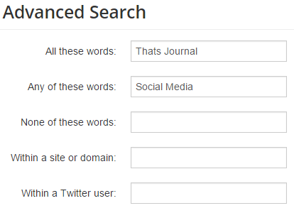 Search tweets with OR search in Topsy